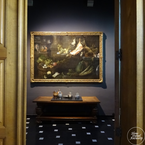 Museum Snijders & Rockoxhuis Antwerpen - doorkijk met stilleven Museum Snijders & Rockoxhuis Antwerpen - doorkijk met stilleven